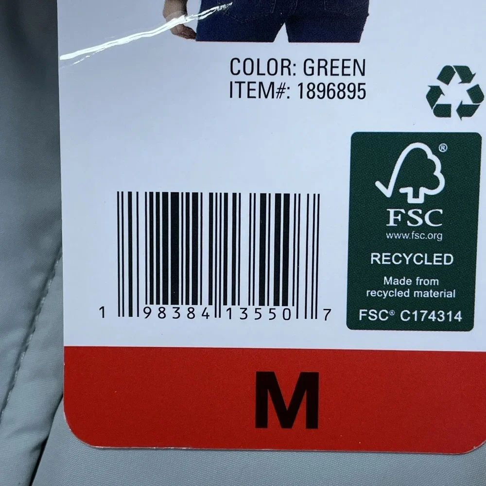 32 Degrees Women's M Puffer Jacket Green Polyester c0347 - Picture 8 of 8